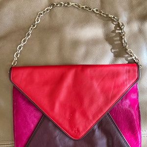 Banana Republic handbag. Leather and fur